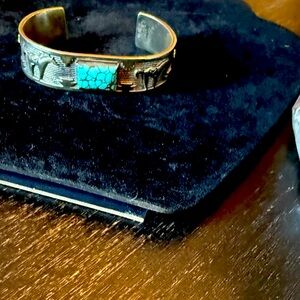 Silver And Turquoise Cuff Bracelet